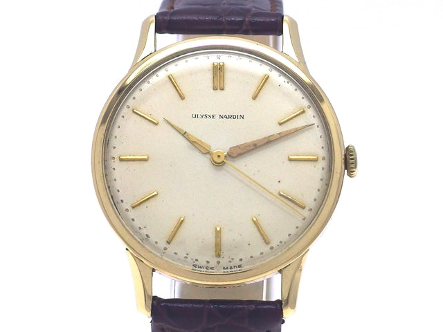 ユリスナルダン 18K 17石 手巻 OH済 1950年代