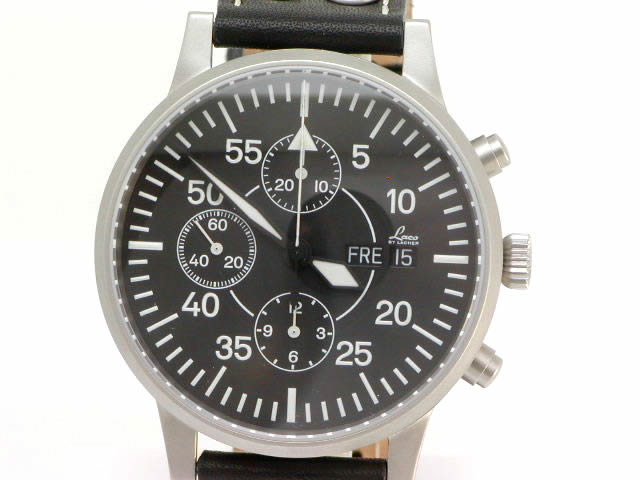 ラコ オートマチック クロノグラフ デイデイト 42mm 861063 スペアベルトキットつき　新品 Laco