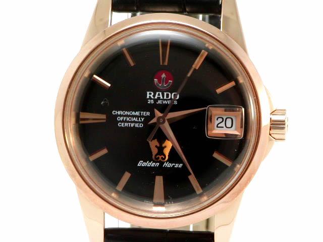 ラドー ゴールデンホース 復刻版 R84835165 黒 USED