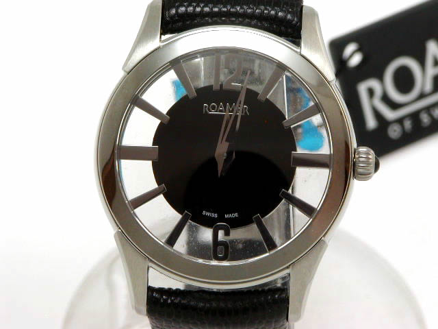 ローマー コンピテンス レディ クオーツ ブラック 30mm　新品