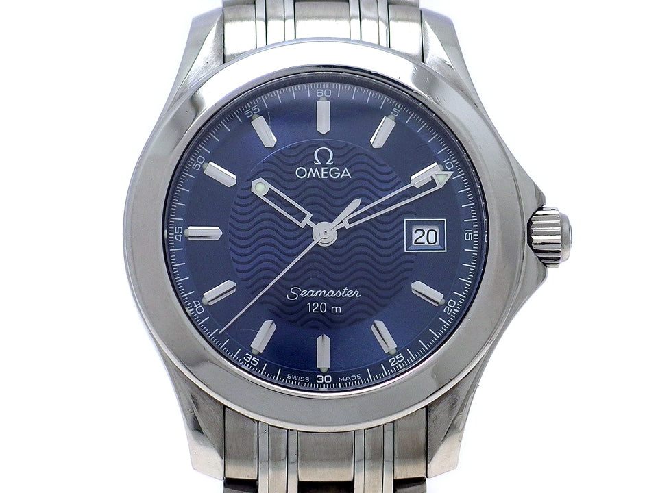 オメガ シーマスター 120m 2511.81 ブルー文字盤 クオーツ 2000年頃 USED Omega