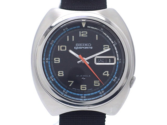 セイコー 5スポーツ 7019-6040 21石自動巻 OH済 昭和46年製 Seiko