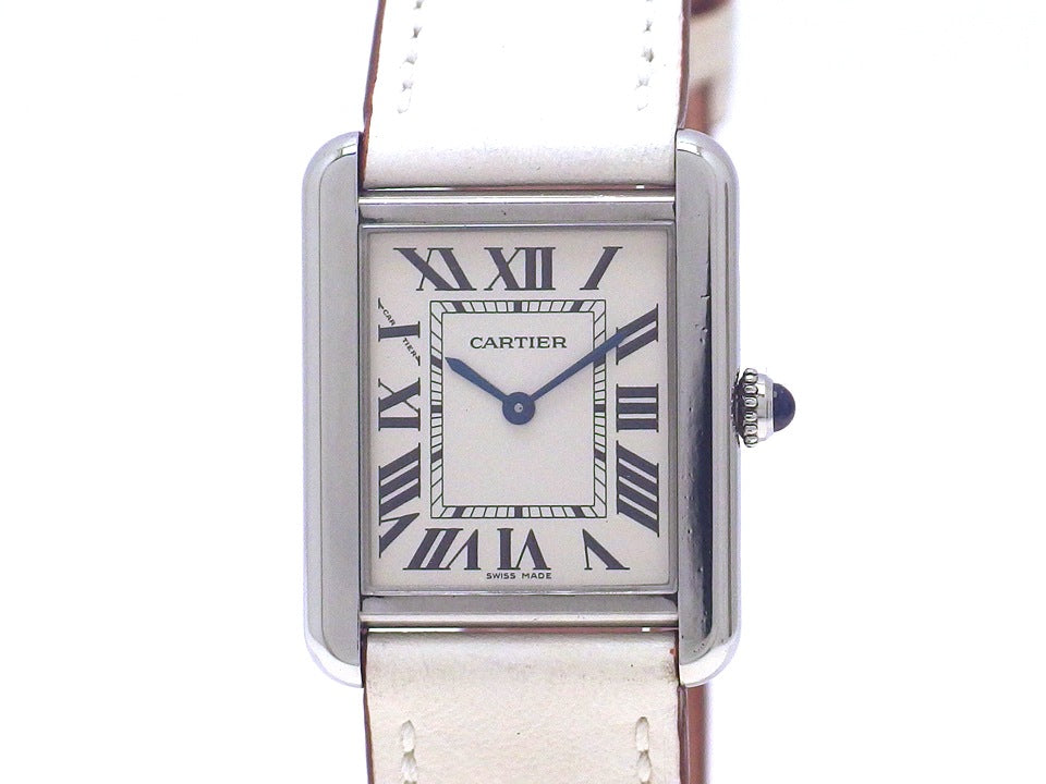 カルティエ タンクソロ SM レディース W1018255 Ref.3170 クォーツ USED　Cartier