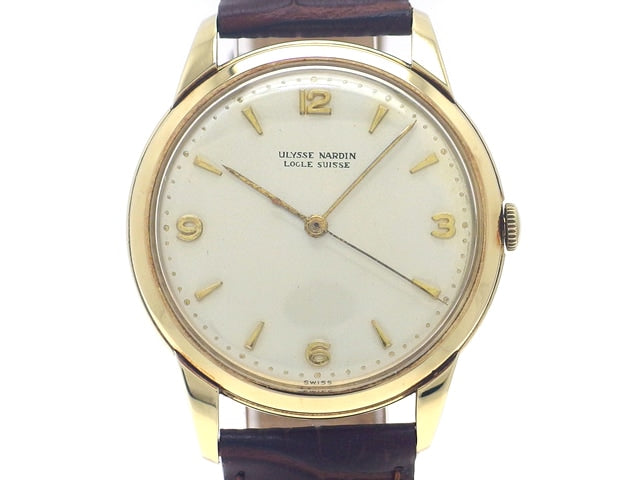 ユリスナルダン 3針 ラウンド 14K 手巻 OH済 1950年代 Ulysse Nardin