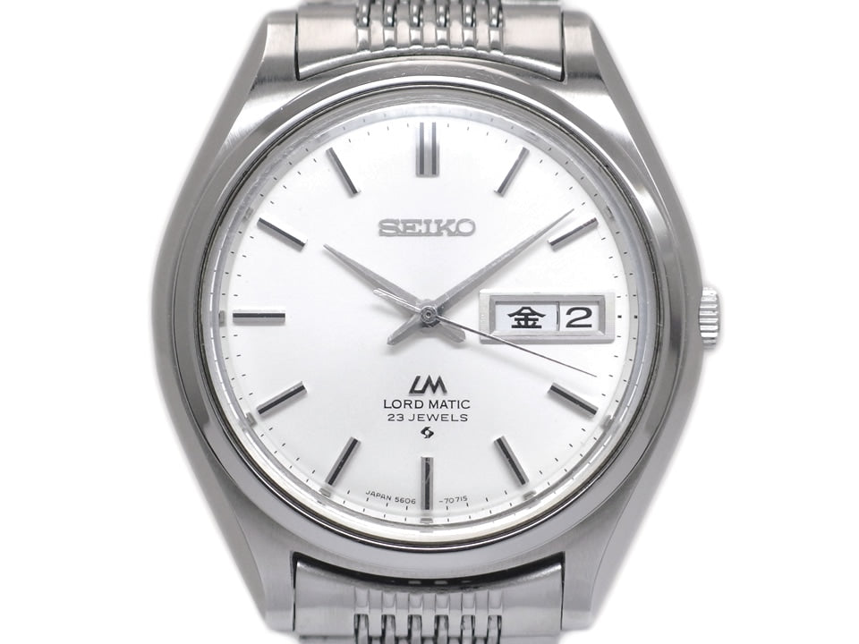 セイコー ロードマチック 5606-7070 自動巻 純正ブレスレット OH済 昭和46年製 Seiko