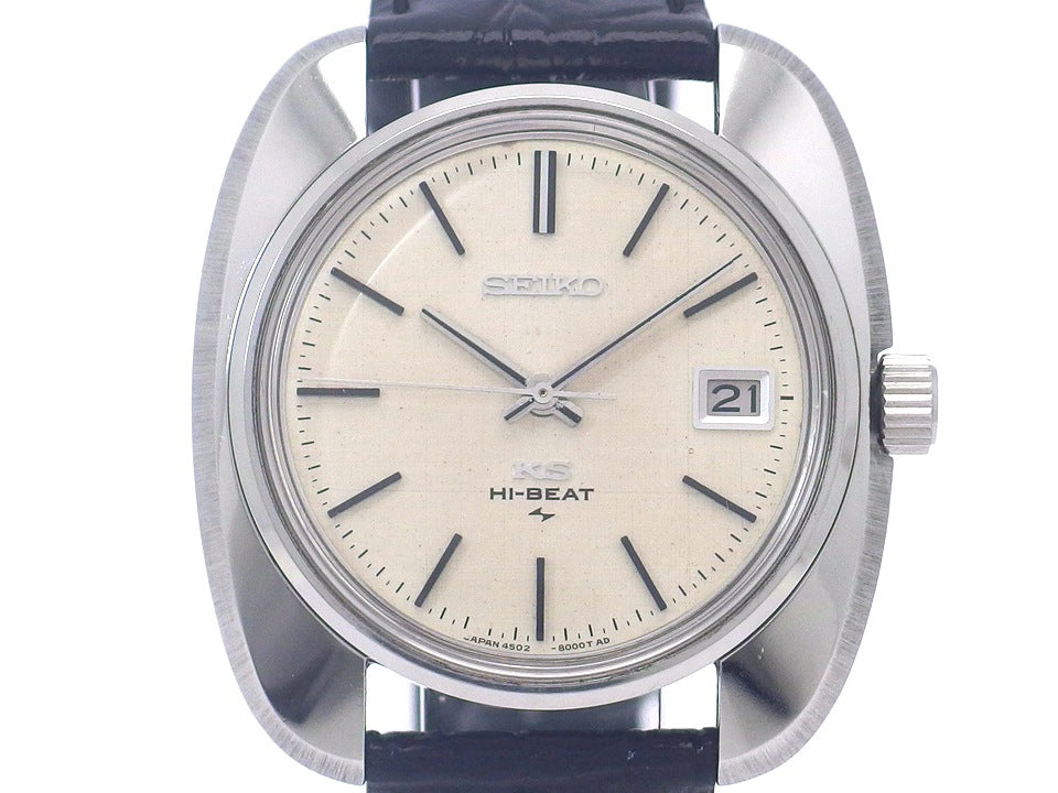 キングセイコー 4502-8000 絹目文字盤 手巻 OH済 昭和44年製 Seiko