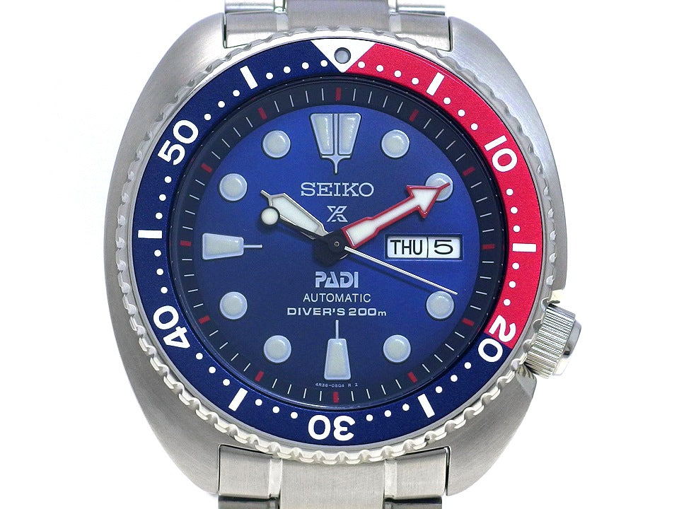 セイコー ダイバーズ 200m PADIコラボ SRPA21K1 ペプシベゼル 逆輸入モデル 自動巻 USED Seiko