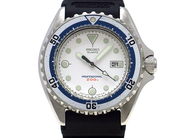 セイコー プロフェッショナル ダイバー 200m レディース 2A22-0180 クオーツ 1994年製 USED Seiko