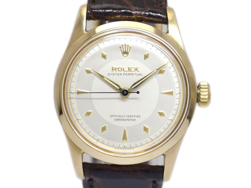 ロレックス オイスターパーペチュアル Ref.6332 GF セミバブルバック 自動巻 OH済 1950年代 Rolex