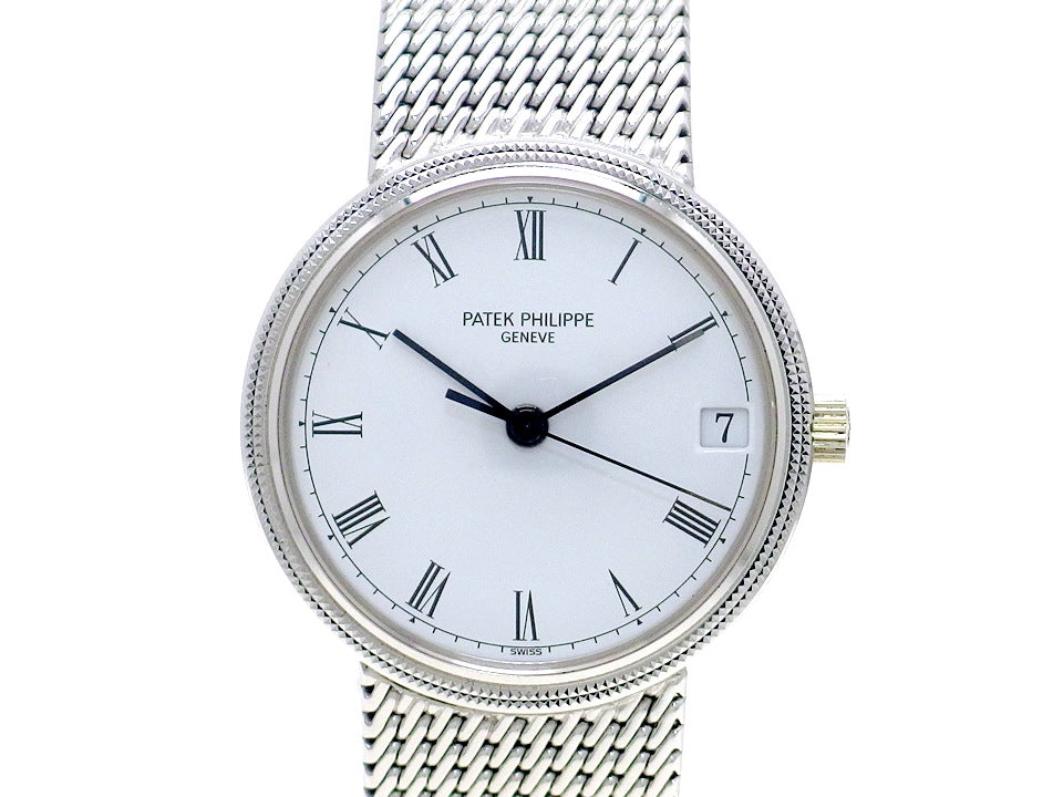 パテックフィリップ カラトラバ Ref.3802/205 18KWG 自動巻 OH済 1990年製 Patek Philippe