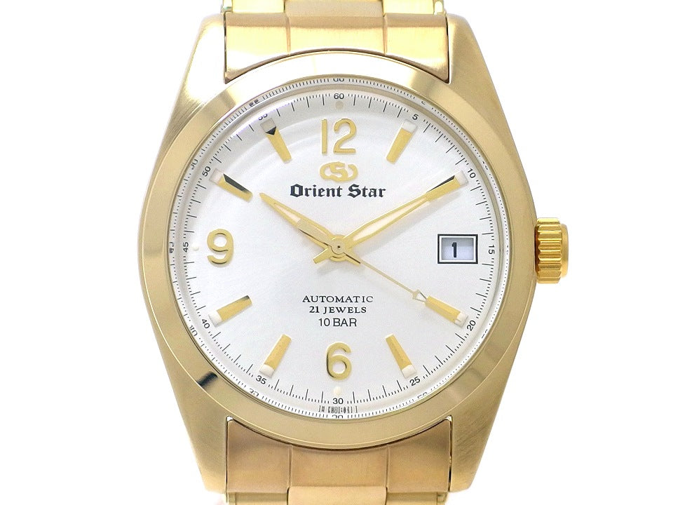 オリエントスター オートマチック デイト WZ0281ER 金メッキケース 自動巻 未使用品 ORIENT