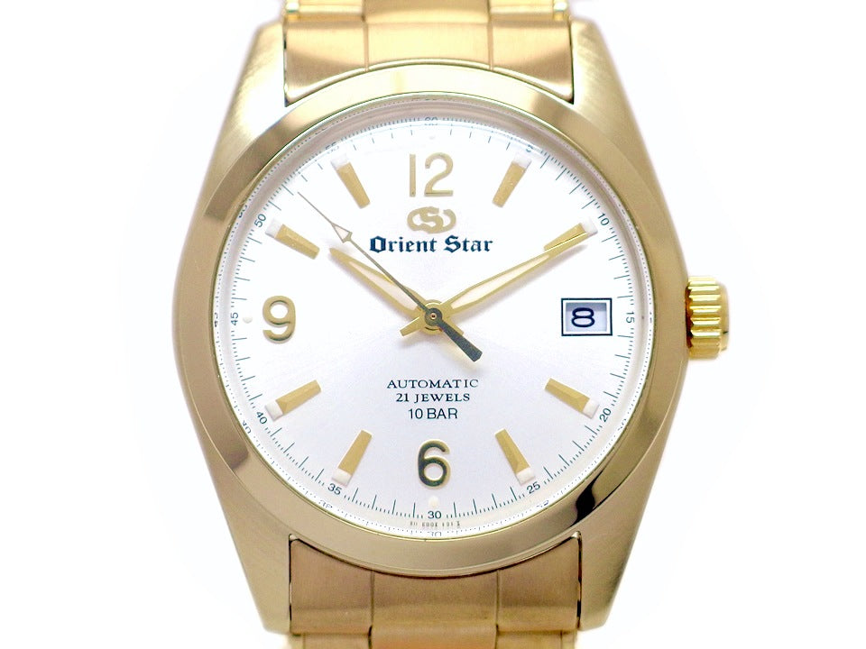 オリエントスター オートマチック デイト WZ0281ER 金メッキケース 自動巻 未使用品 ORIENT