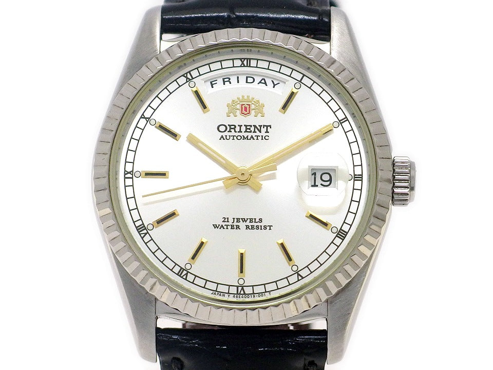 オリエント オートマチック デイデイト 46E701-91 逆輸入モデル 自動巻 2000年代 USED ORIENT