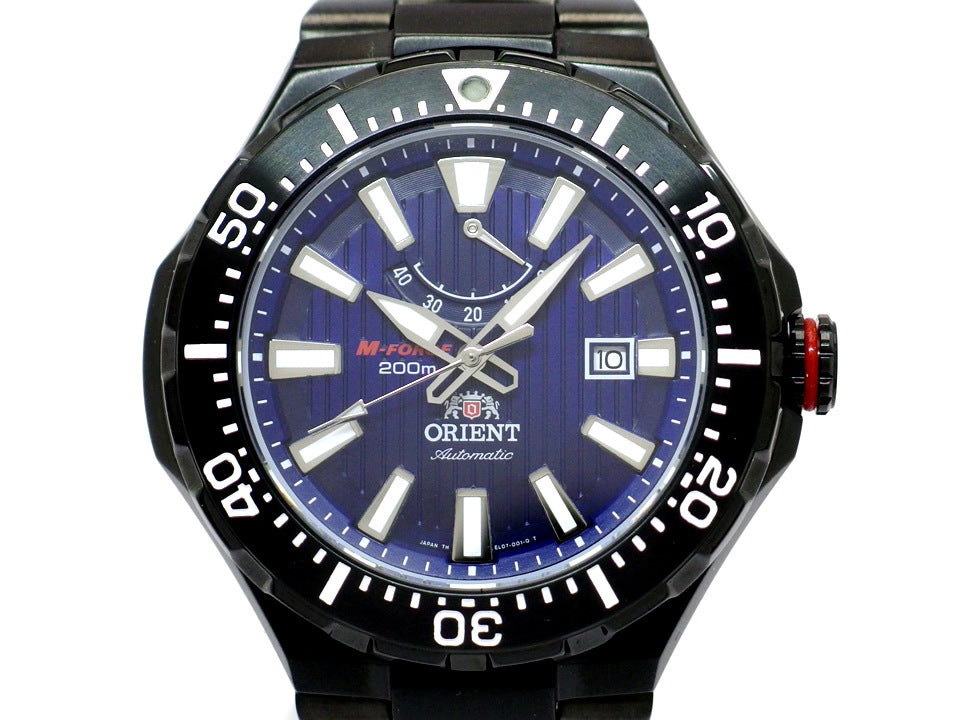 オリエント M-FORCE 200m Light Sports EL07-E0-B ダークブルー文字盤 自動巻 USED ORIENT