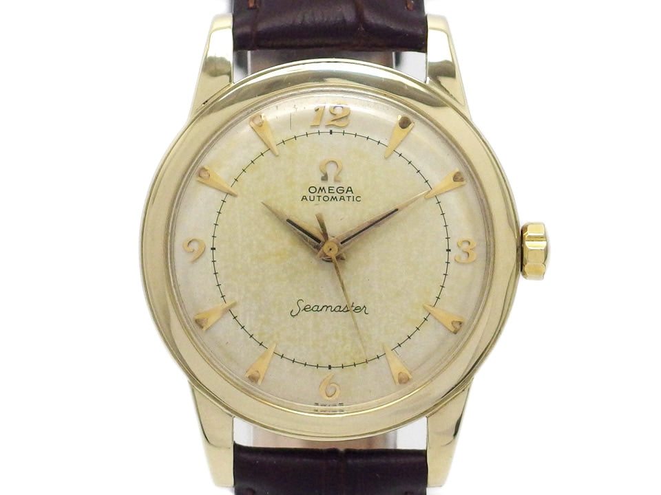 オメガ シーマスター 14K GX6546 Cal.500 自動巻 OH済 1955年頃 Omega