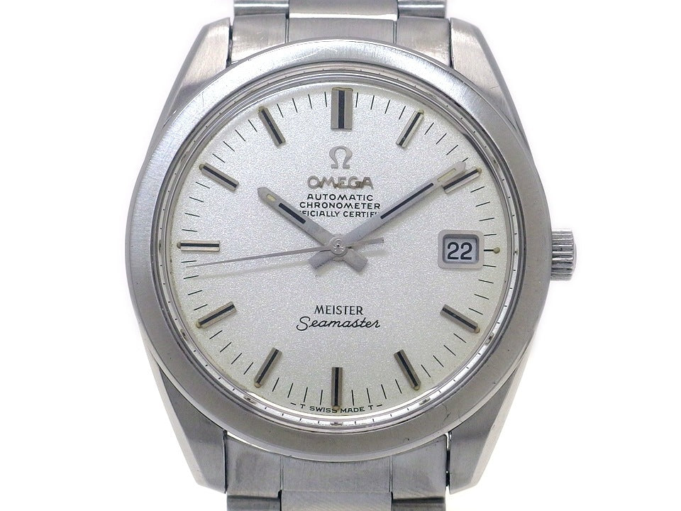オメガ シーマスター クロノメーター 168.022 Cal.564 自動巻 純正3連ブレス OH済 1969年製 Omega