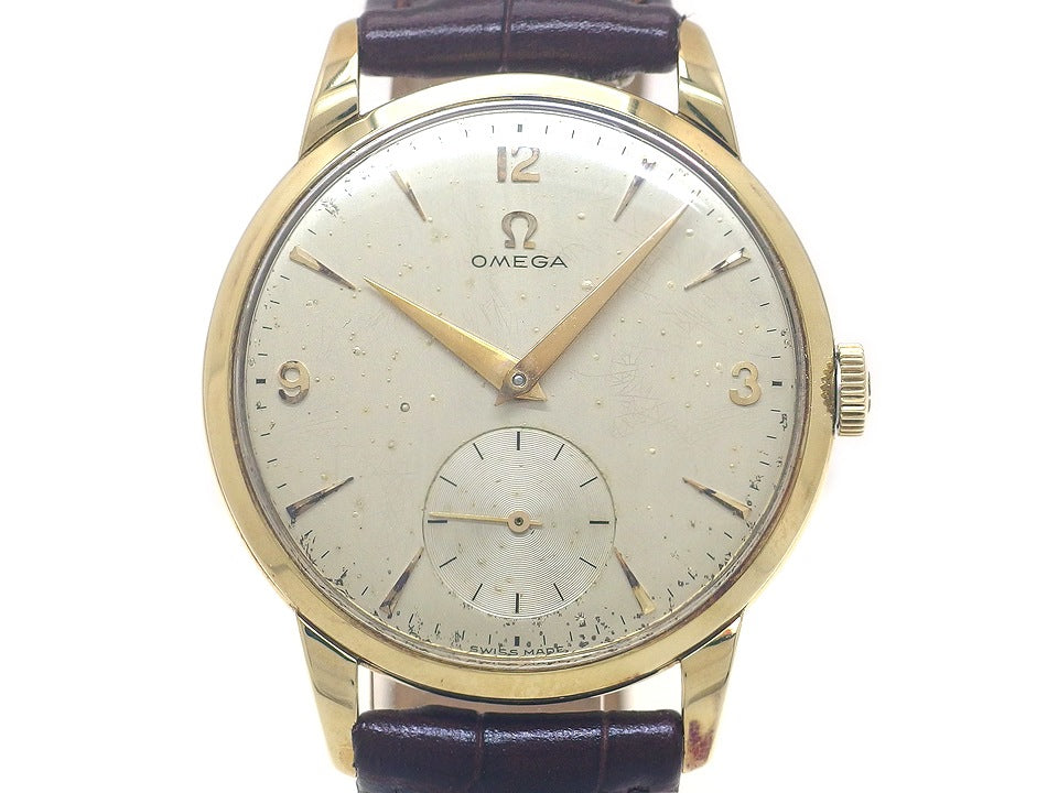 オメガ 14K 30mmキャリバー Ref.2685 17石 Cal.266 手巻 OH済 1956年製 Omega