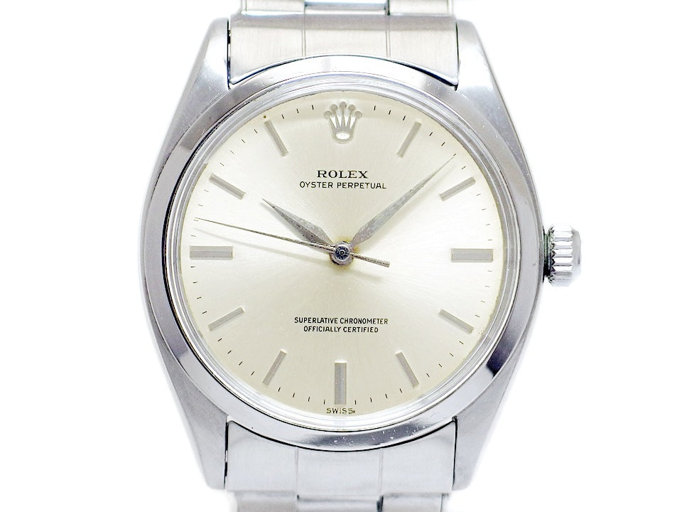 ロレックス オイスターパーペチュアル Ref.1002 Cal1560 自動巻 OH済 ロレックス純正リベットブレス 1961年製 Rolex