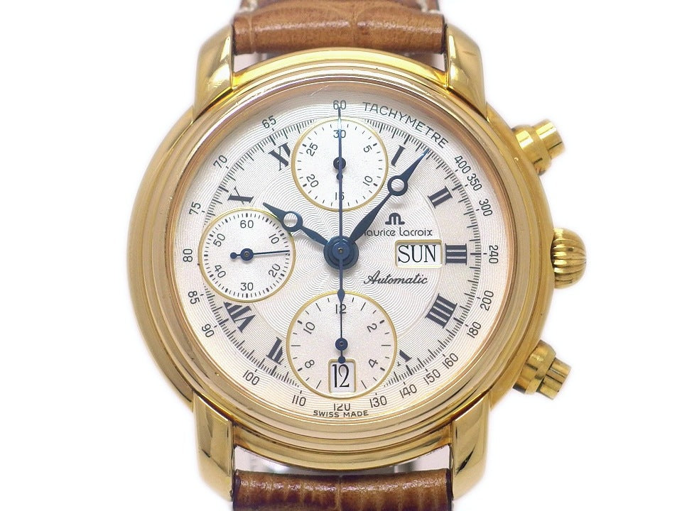 モーリスラクロア マスターピース クロネオ クロノグラフ Ref.39353 バルジュー7750 自動巻 OH済 USED 　Maurice Lacroix