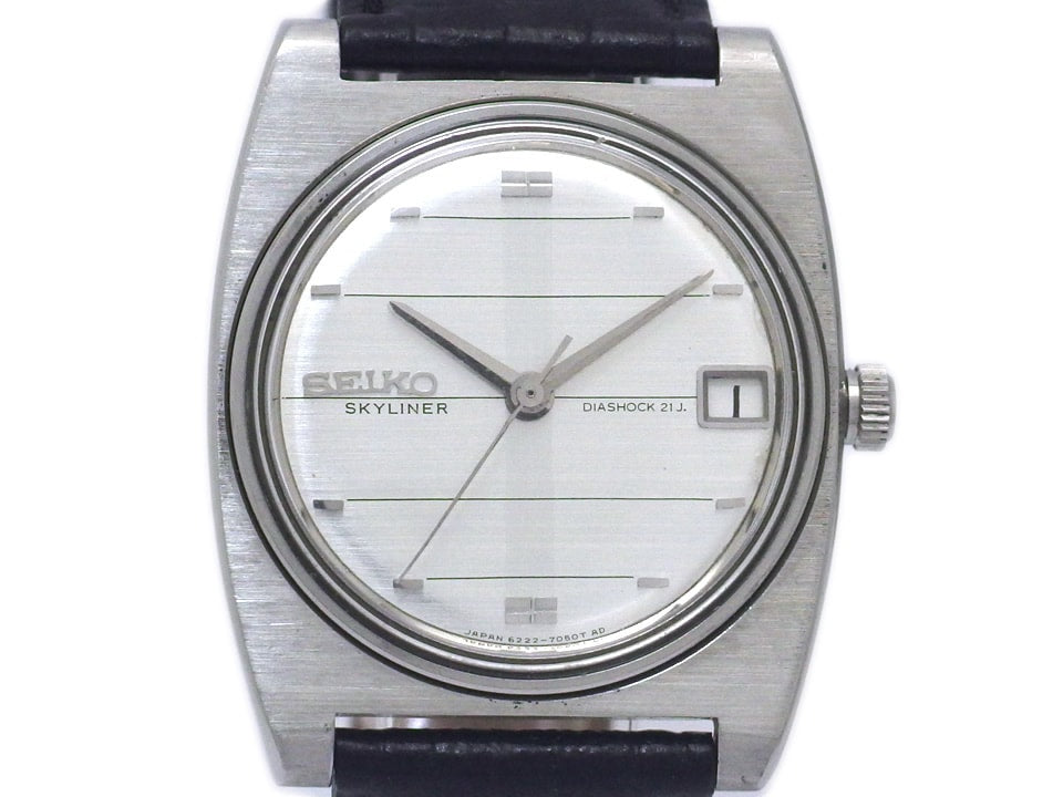 セイコー スカイライナー 6222-7030 ワンピースケース 手巻 OH済 昭和42年製 Seiko