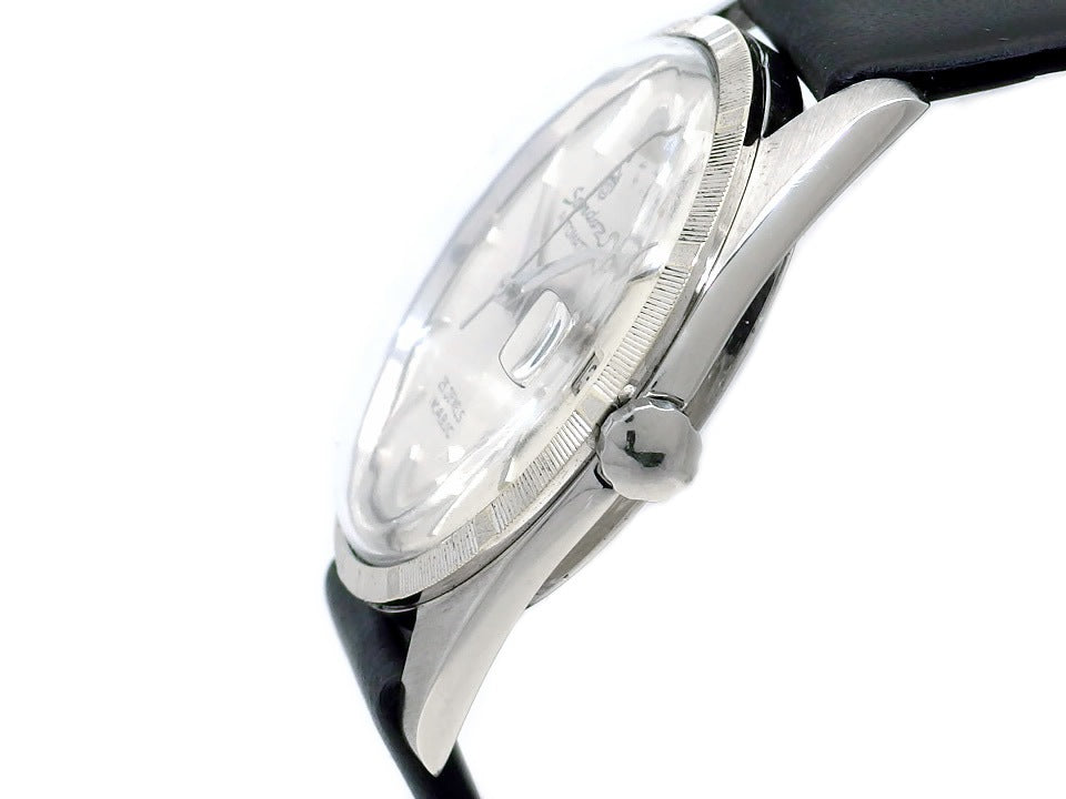 Sandoz 1716X-79-2 Engine-turned Bezel 25 Jewels Cal.1700/01 Swiss Made Automatic Overhauled 1950s Sandoz