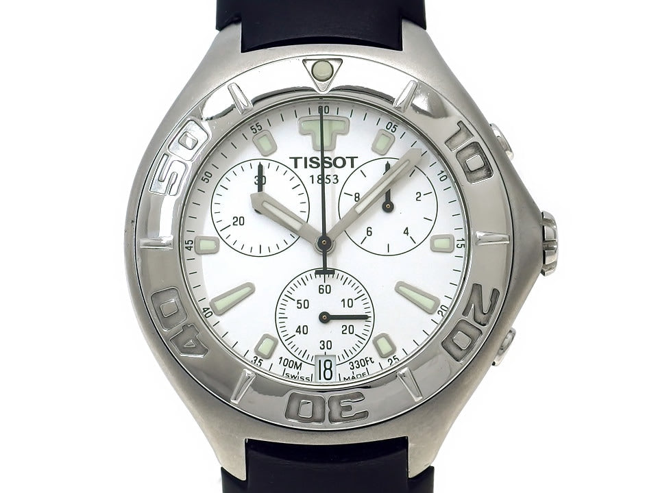 ティソ T SPORTS 100m クロノグラフ S462/562 クオーツ USED　TISSOT