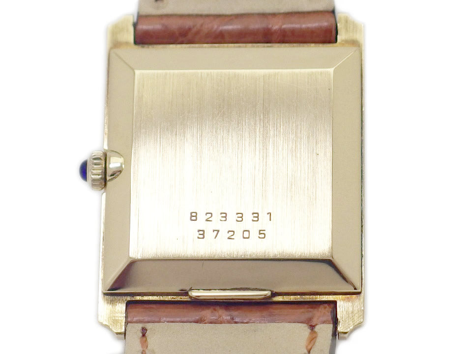 Baume & Mercier 18K Rectangular Case Ref.37205 Manual Winding Overhauled 1980s USED