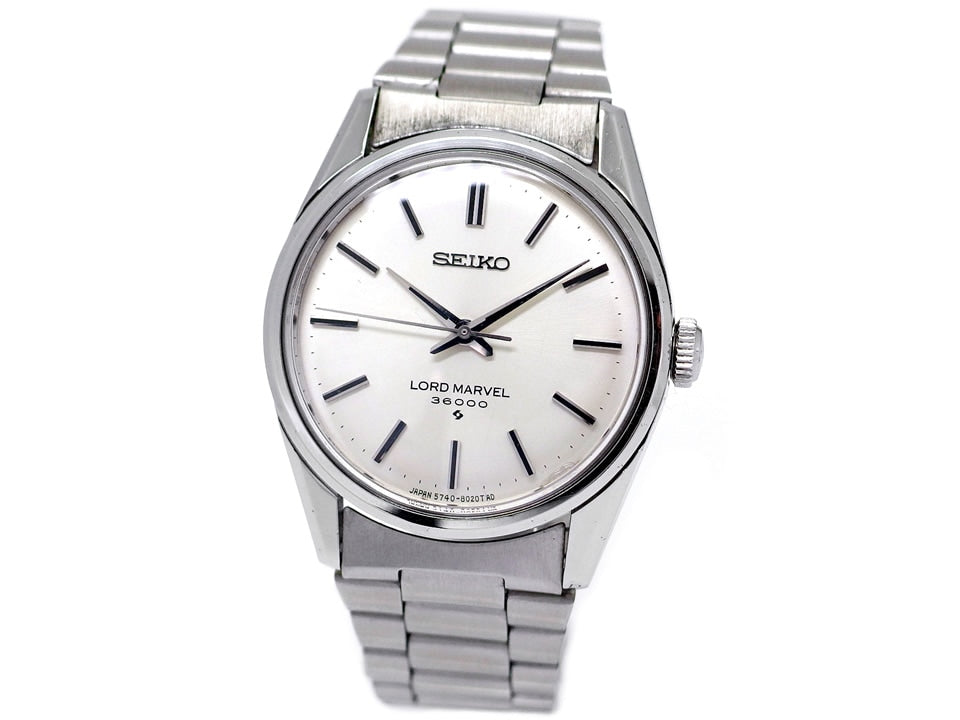 セイコー ロードマーベル 36000 5740-8000 後付SEIKOブレスレット 手巻 OH済 昭和48年製 Seiko