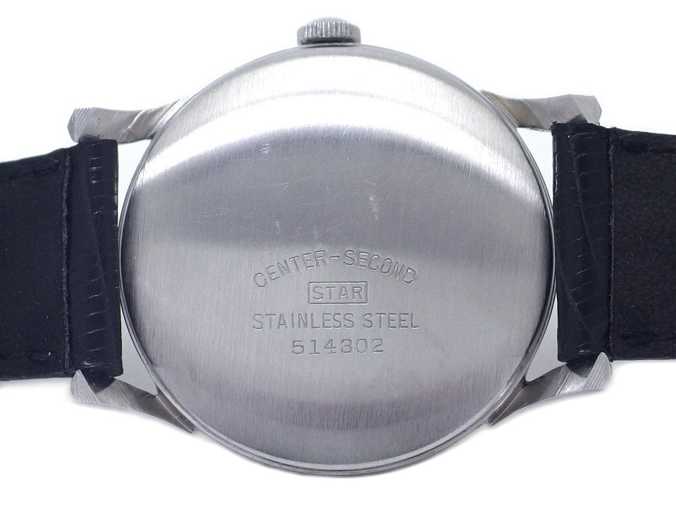 シチズン センターセコンド Cマーク くさび形インデックス 15石 手巻 OH済 1950年代 Citizen