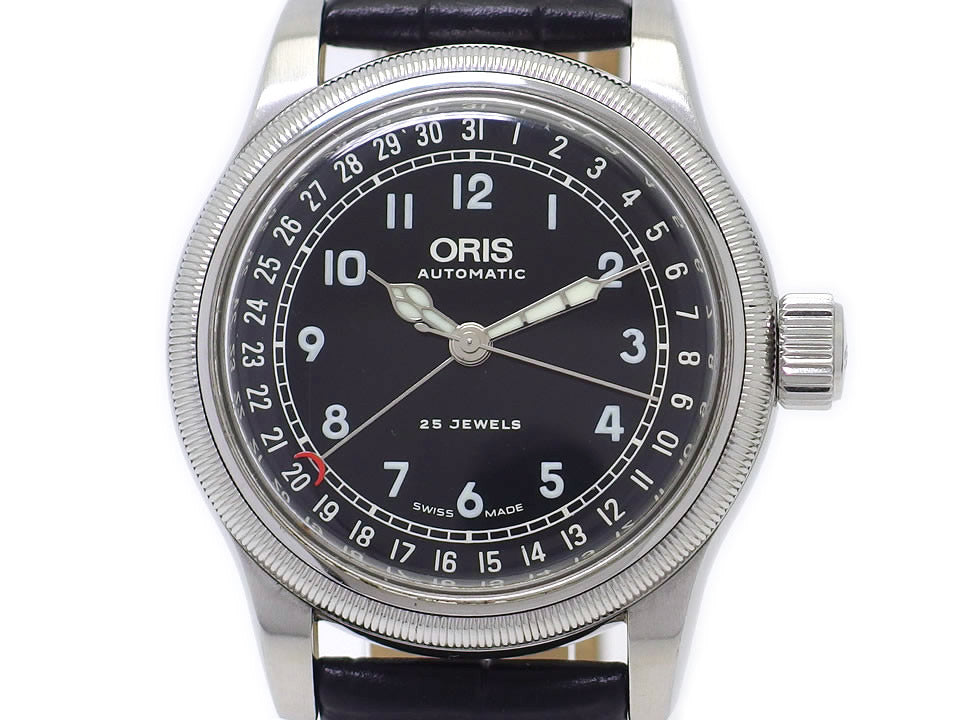 オリス ビッグクラウン ポインターデイト Ref.754 7543 4064 F 40mm 自動巻 OH済 2015年頃 USED