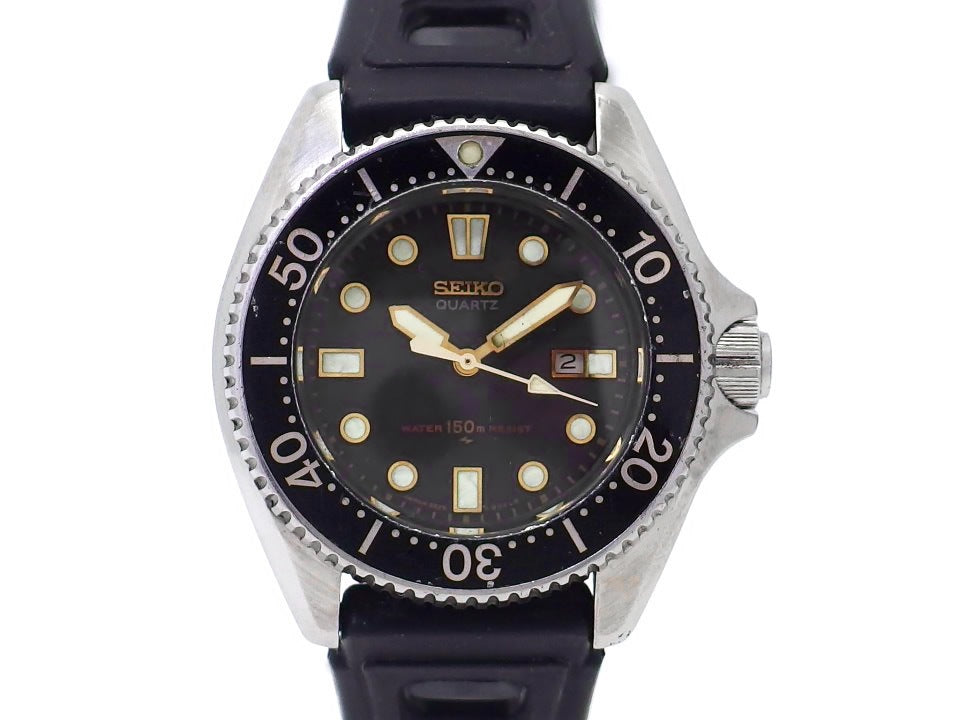 セイコー ダイバー 150m レディース 2625-0010 黒文字盤 クオーツ 1981年製 USED Seiko