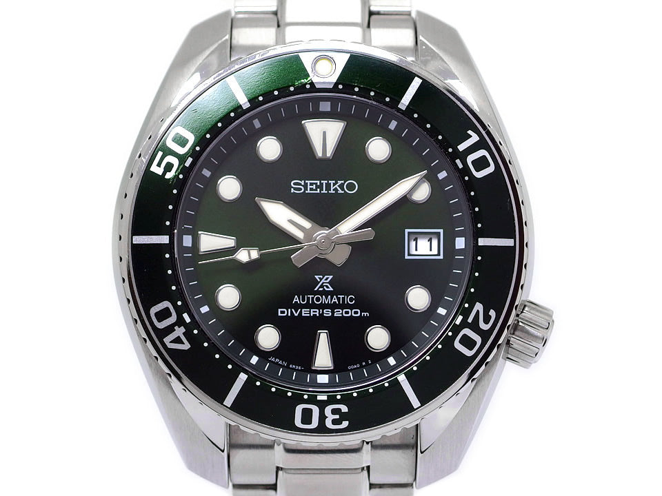 セイコー プロスペックス ダイバースキューバ 200m グリーン文字盤 SBDC081 6R35-00A0 自動巻 2019年頃 USED Seiko