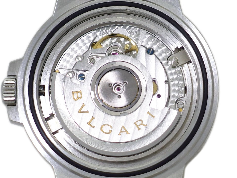 ブルガリ ディアゴノ スクーバ SD38S ルミノバモデル Cal.220-MBBV 21石 自動巻 OH済 2000年購入品 USED