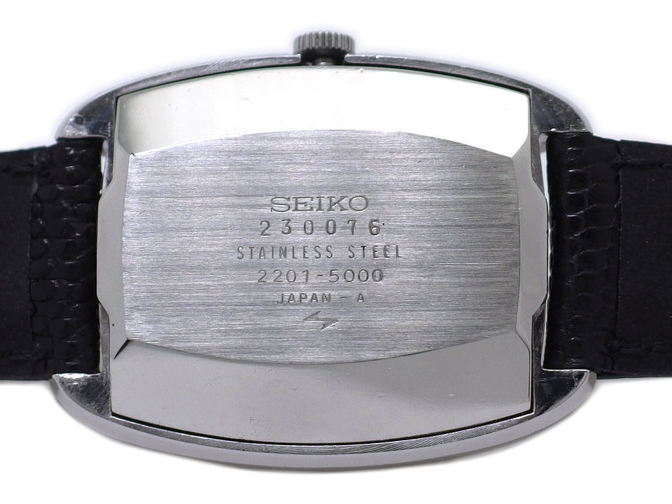 セイコー シャリオ Ref.2201-5000 トノー型ケース グレー文字盤 ローマインデックス 自動巻 OH済 昭和47年/1972年製 Seiko