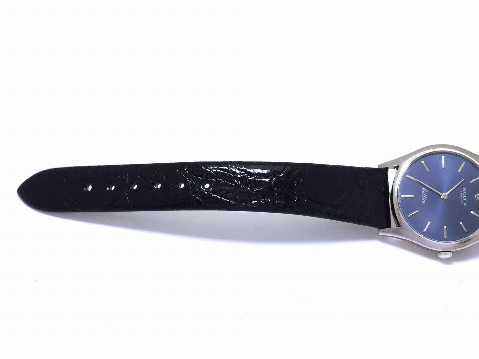 ロレックス チェリーニ Ref.3804 18Kホワイトゴールド Cal.1600 手巻 OH済 純正尾錠 1971年製 Rolex