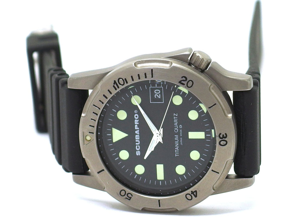スキューバプロ N0876 39mm チタニウムケース 日本製 クオーツ USED SCUBAPRO
