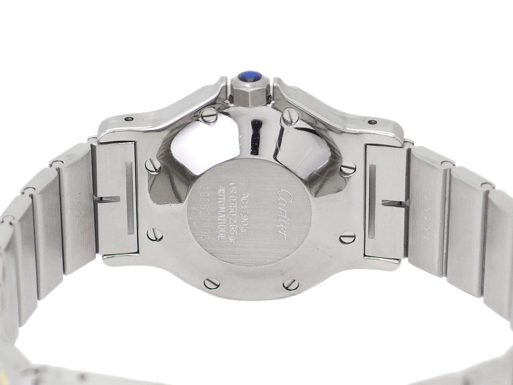 カルティエ サントス オクタゴン LM 30mm Ref.2966 コンビ 自動巻き 国際永久保証書付き コンプリートサービス済 1982年購入品