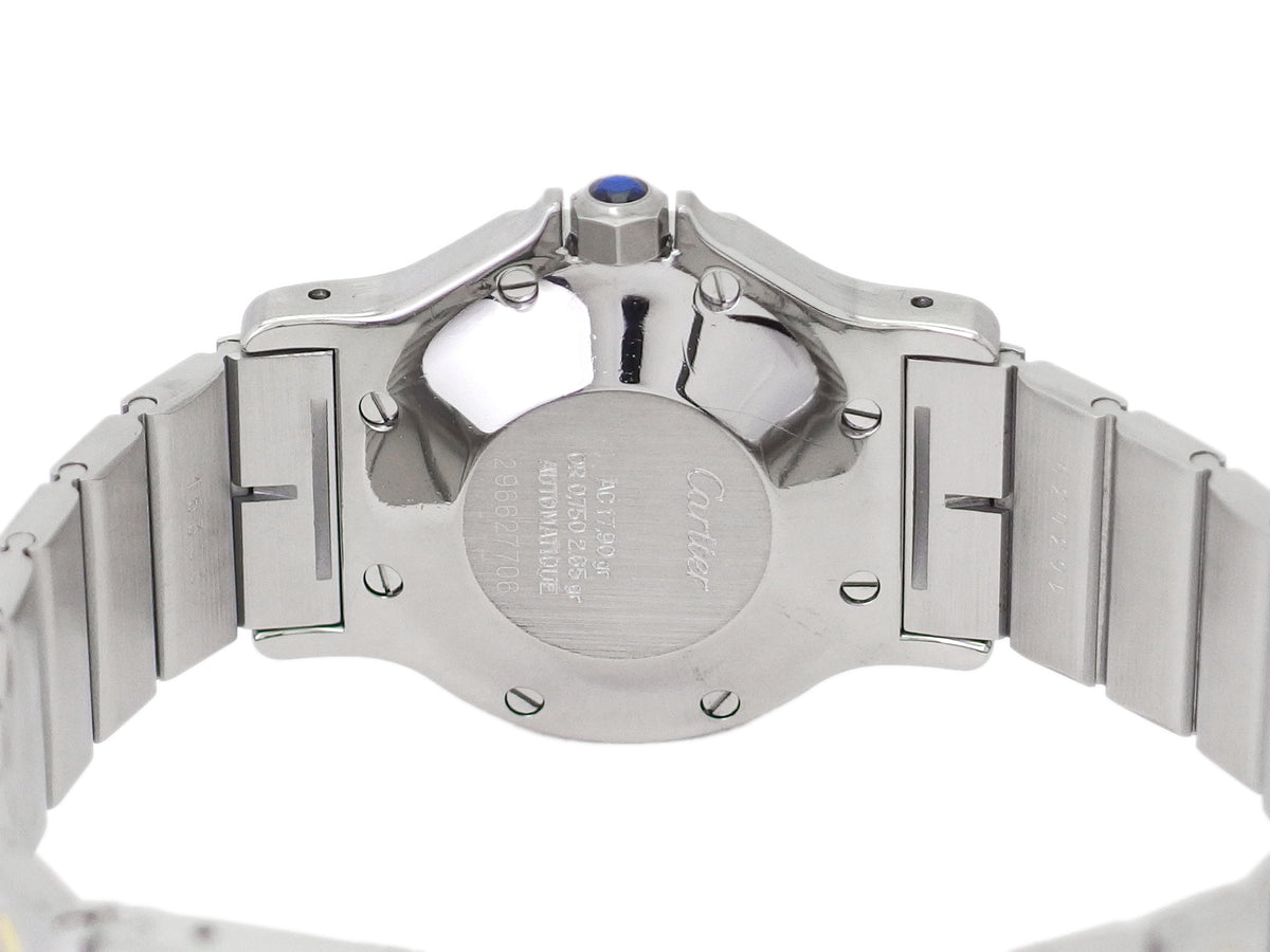 カルティエ サントス オクタゴン LM 30mm Ref.2966 コンビ 自動巻き 国際永久保証書付き コンプリートサービス済 1982年購入品