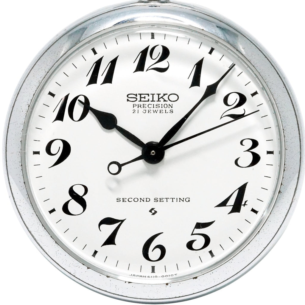 セイコー プレシジョン 懐中時計 6110-0010 Cal.6110A 21石 手巻 OH済 昭和51年/1976年製 Seiko