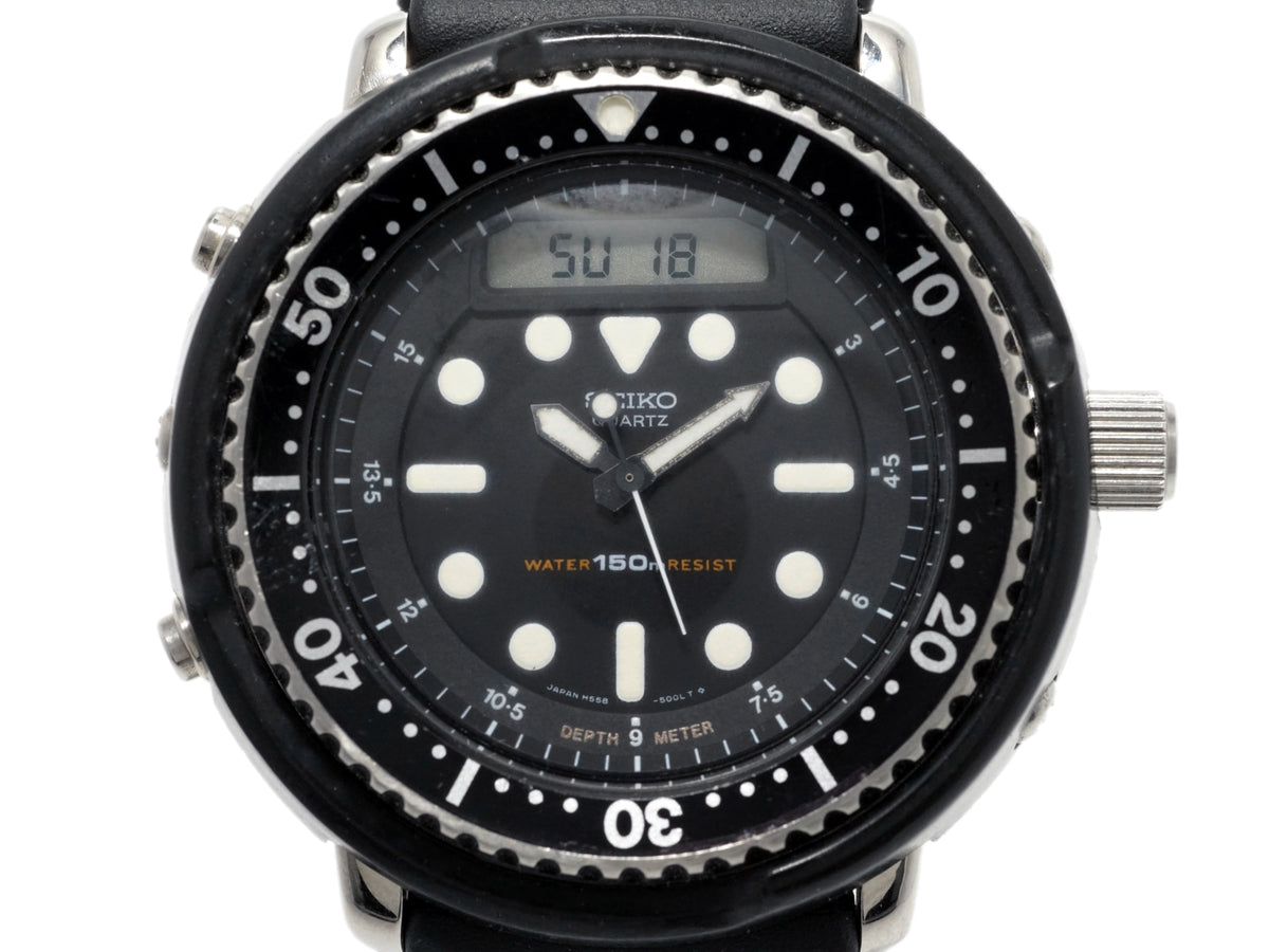 セイコー 150mダイバーズ H558-5000 ハイブリッド表示 クオーツ 昭和58年/1983年製 Seiko