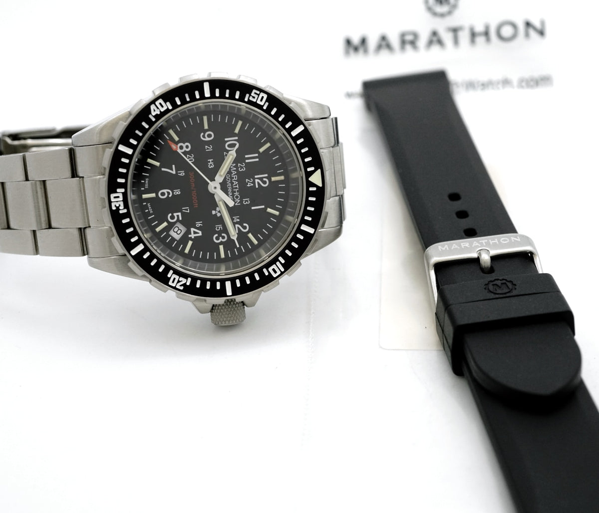 マラソン TSAR ティーサー クォーツ ダイバーズ 300M 6645-20-001-9382 純正ブレスレット 2016年購入 USED MARATHON