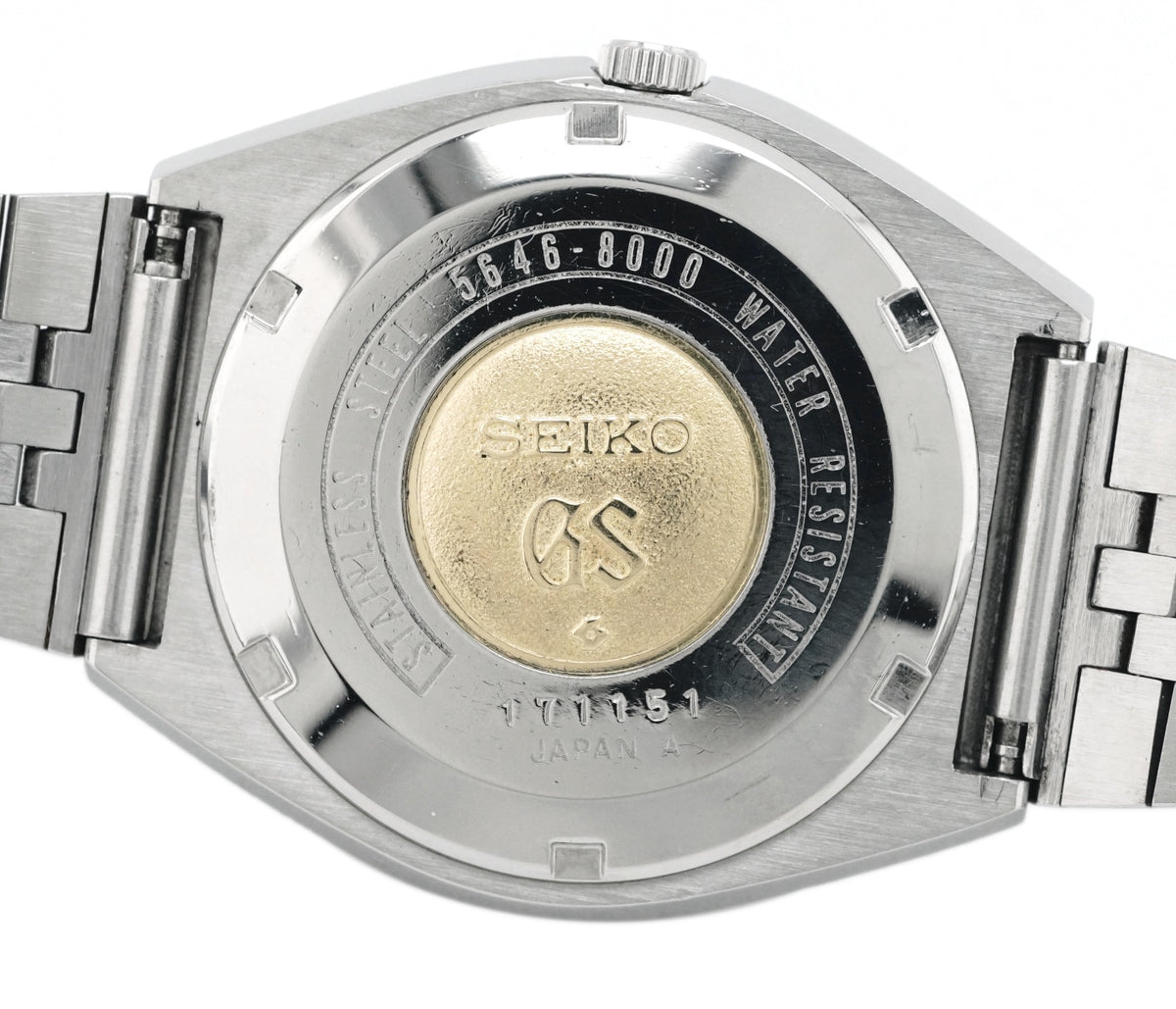 グランドセイコー 5646-8000 GSブレスレット Cal.5646A 自動巻 OH済 昭和46年/1971年製 GrandSeiko