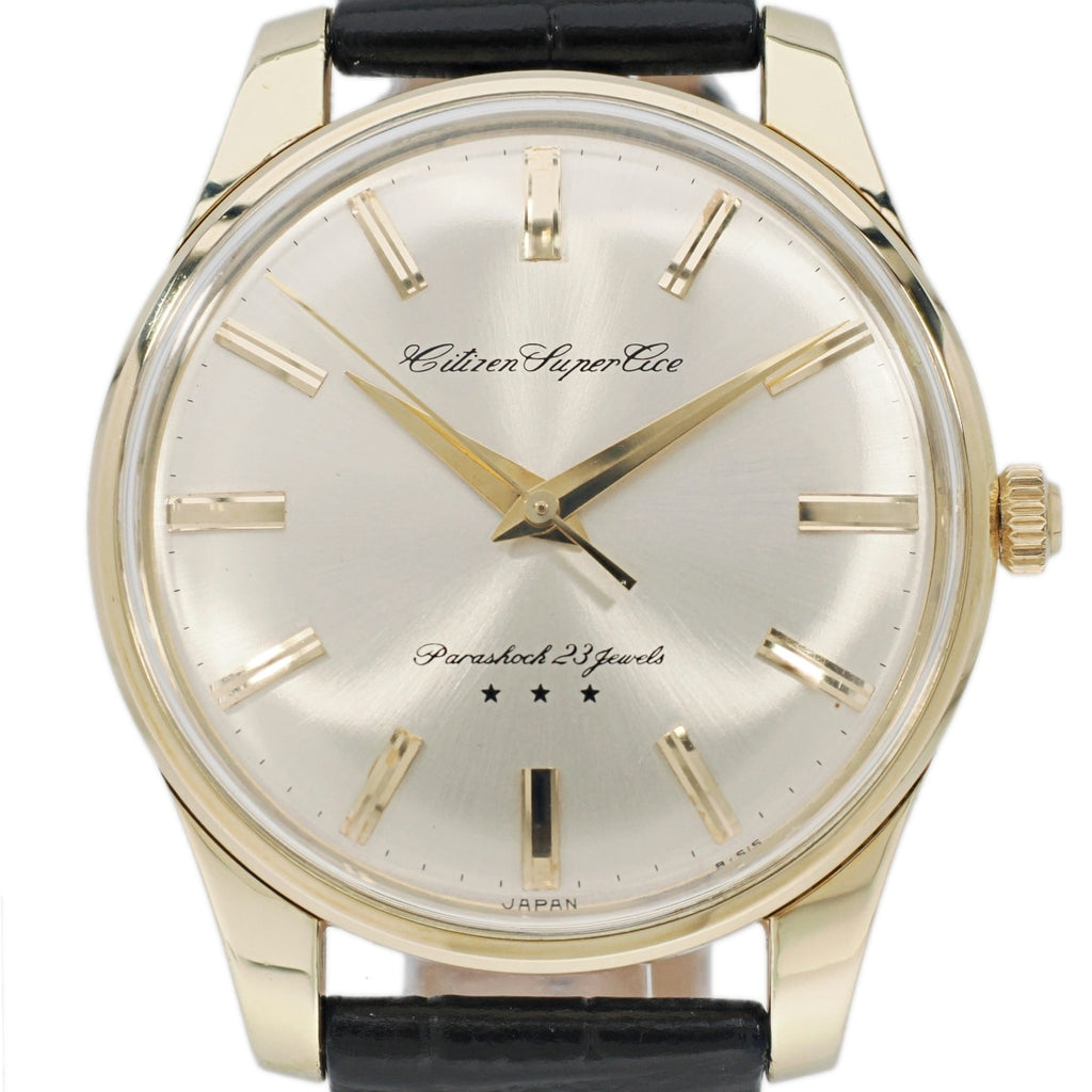 シチズン スーパーエース A51507081 14金張り 38mm大型ケース 23石 手巻 OH済 昭和38年製/1963年製