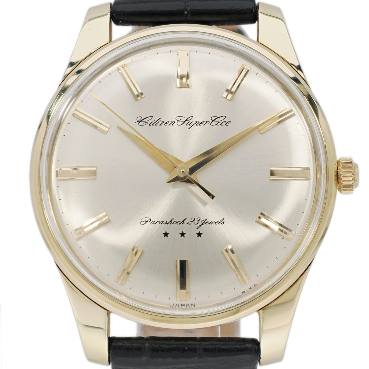 シチズン スーパーエース A51507081 14金張り 38mm大型ケース 23石 手巻 OH済 昭和38年製/1963年製