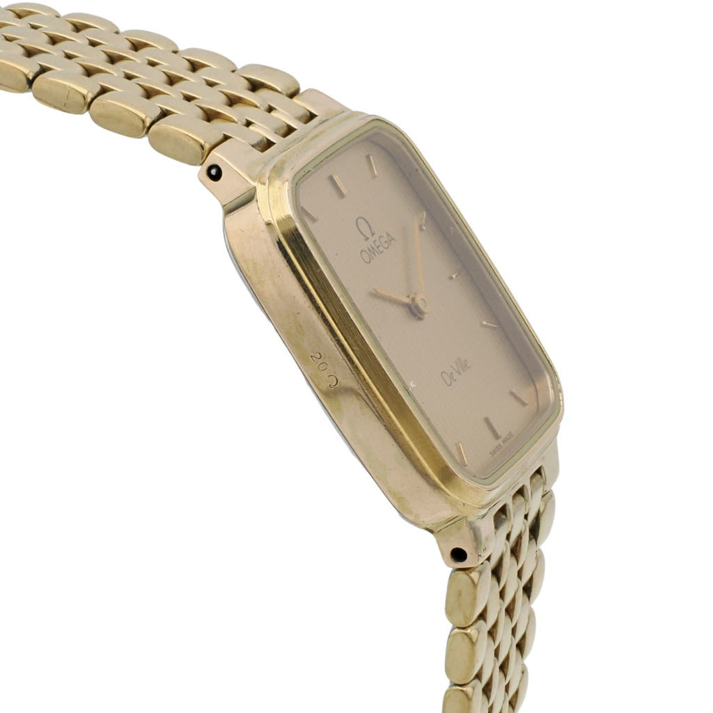 オメガ デヴィル レディース 金メッキ アンティーク 1375 クオーツ 1980年代 Omega