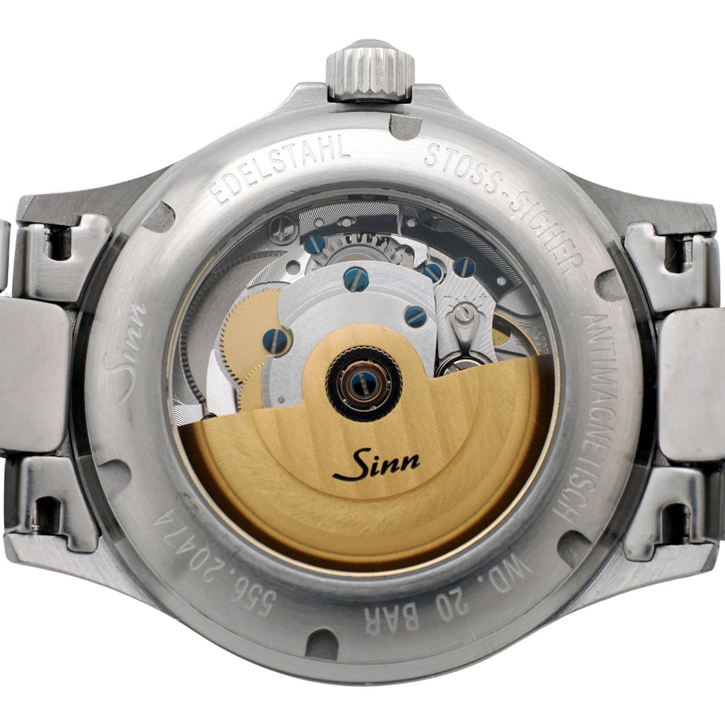 ジン 556 ブラック文字盤 バーインデックス SSブレス 自動巻 2000年代 USED Sinn