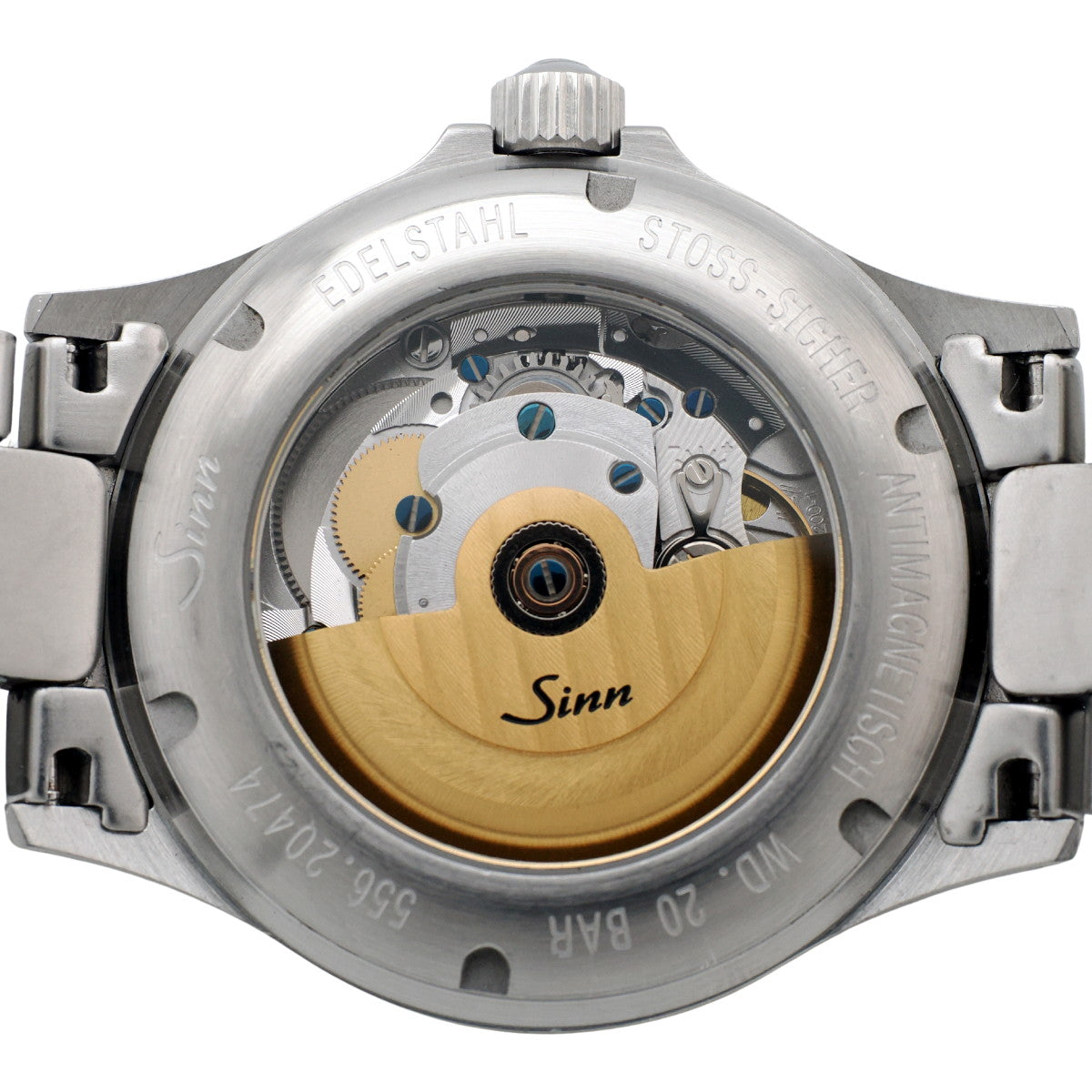 ジン 556 ブラック文字盤 バーインデックス SSブレス 自動巻 2000年代 USED Sinn