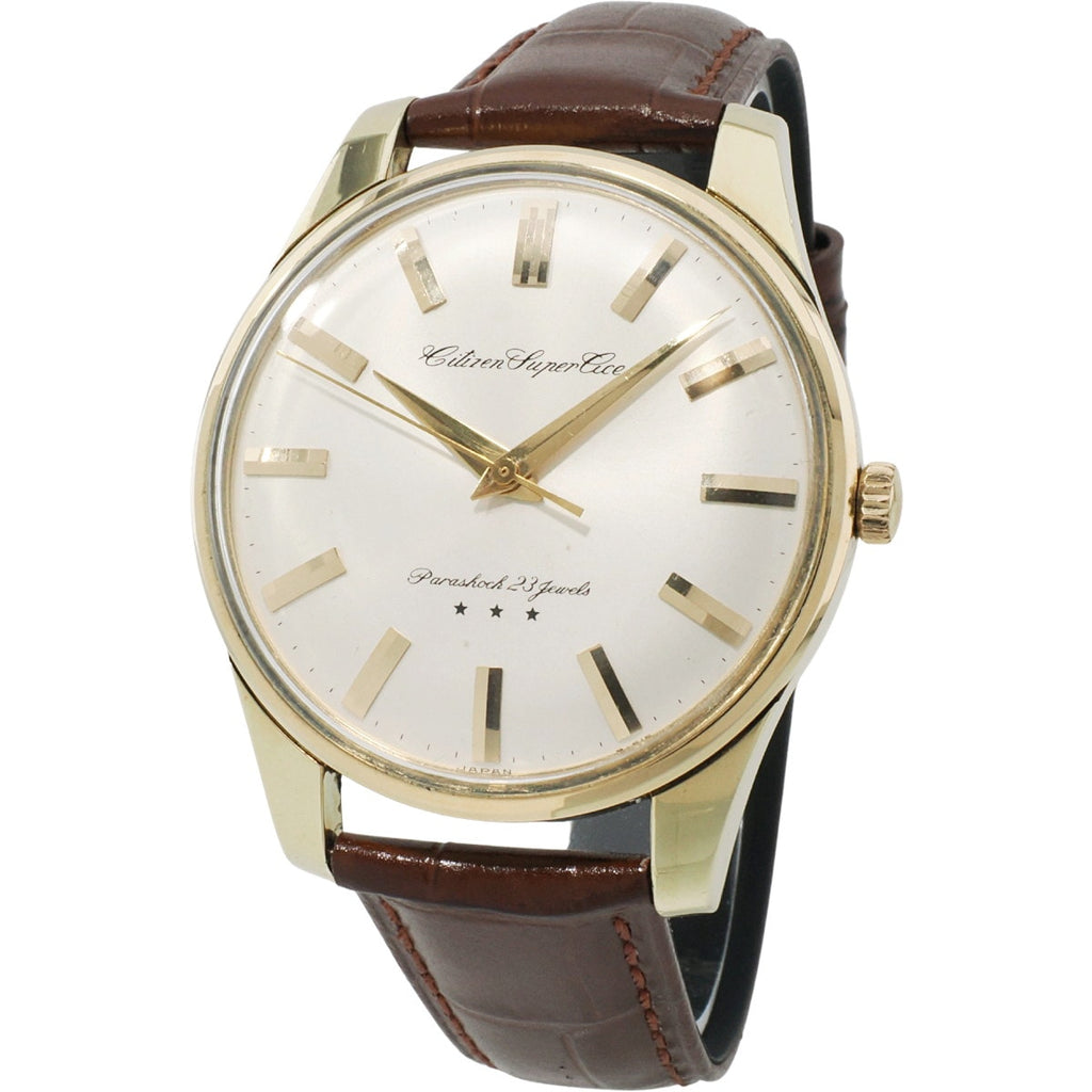シチズン スーパーエース A51507081 14金張り 38mm大型ケース 23石 手巻 OH済 1963年製（昭和38年）