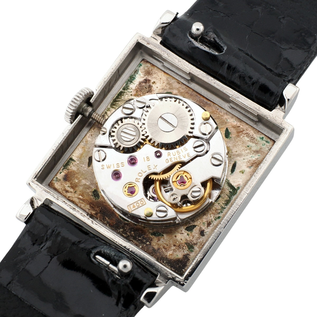 箱・タグ付 ロレックス プレシジョン Ref.2611 スクエア 1974年製 純正尾錠 OH済 レディース アンティーク ROLEX