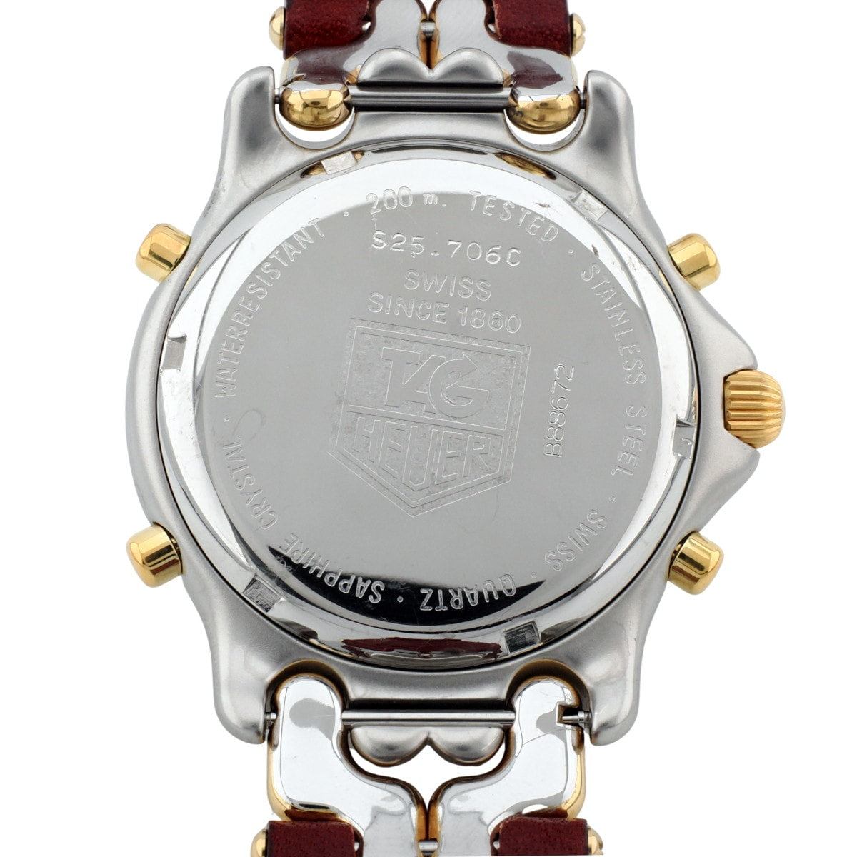 [Includes 2-year manufacturer's warranty] TAG Heuer S/el Senna Model S25.706C Chronograph, officially overhauled, with new genuine leather strap